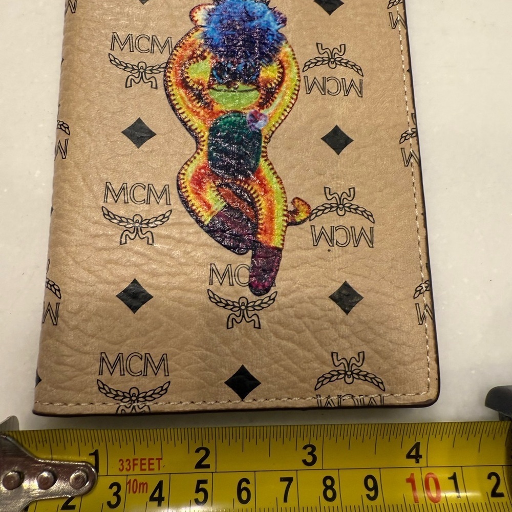 MCM Passport Holder NEW With Box Dust Bog & Original Docs Tan Bunny Logo - Picture 13 of 14
